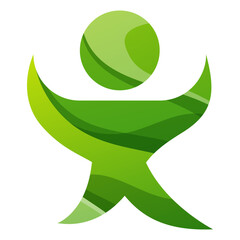 human colorful gradient style vector design