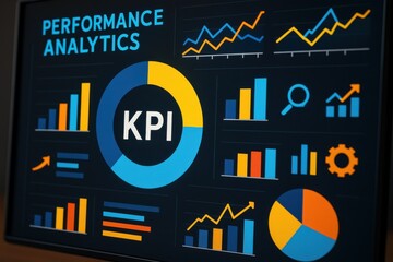 Visualization of Business Performance Metrics and KPI Analysis for Data-Driven Decision Making