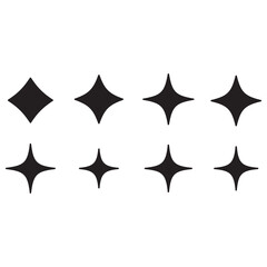 Sparkle Set Icons vector illustration