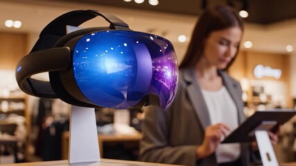 Virtual reality headset technology demonstration