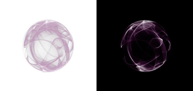 Neon spheres display glowing waves and colorful particles, symbolizing future technology and AI innovations - Powered by Adobe