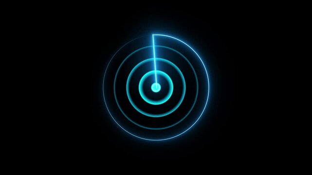 Simple Green Radar Navigation is looking for objects. Radar Screen Navigation with Transparent Background and Alpha channel.