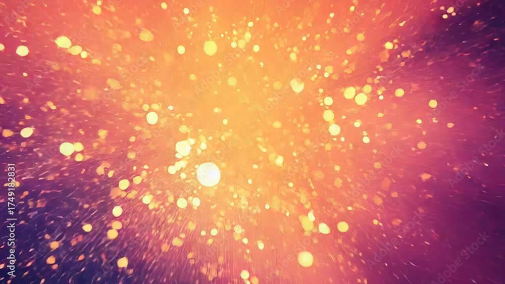 Wall mural abstract exploding light particles creating bright energy burst