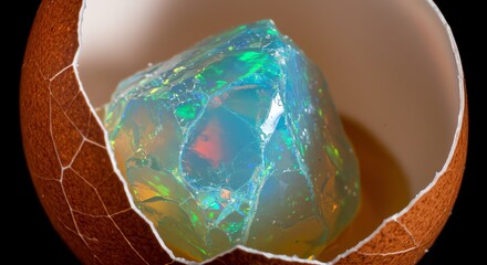 Opal Eggshell Abstract Concept