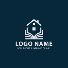 Fototapeta premium Aesthetic real estate and interior design logo focuses on simplicity, elegance, and ease of recognition.