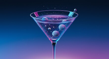 Starlight Martini Abstract Concept