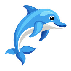 Fototapeta premium dolphin isolated on white