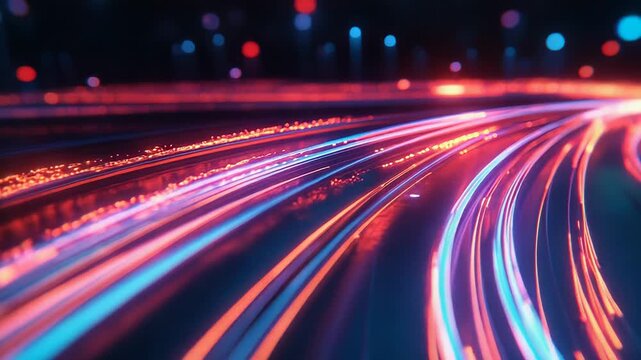 Digital data streaming in neon light network