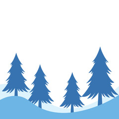 Fototapeta premium Winter Landscap footer