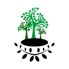tree icon icon logo design template