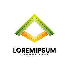 creative letter A   colorful icon logo design