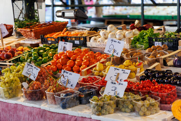 Vegetables on farmers market