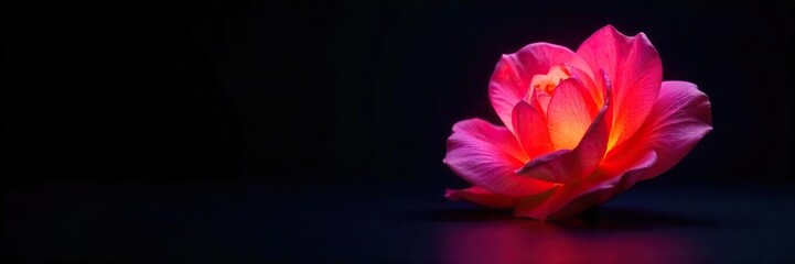 Vibrant Object Against Black Background Dramatic High-Contrast Image for Modern Design Projects