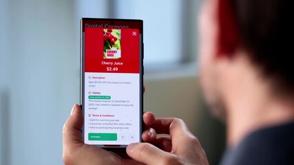 Frugal Man Using Smartphone - Powered by Adobe