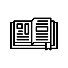 Open Book With Pages And Bookmark Illustration On A Transparent Background Accounting And Reports Theme