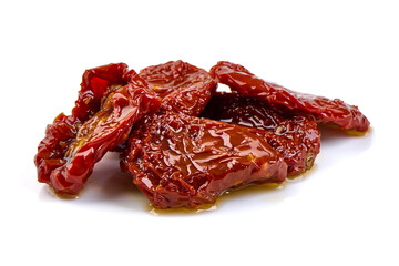 Sundried Tomatoes, isolated on white background