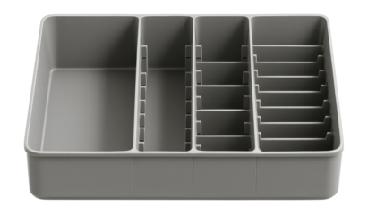 Spacious modular pantry organizer with adjustable dividers for efficient kitchen storage.