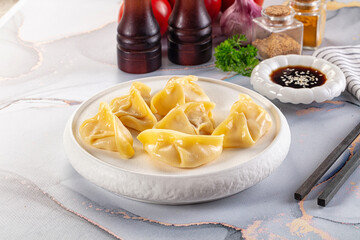 Japanese cuisine stuffed dumplings Gyoza