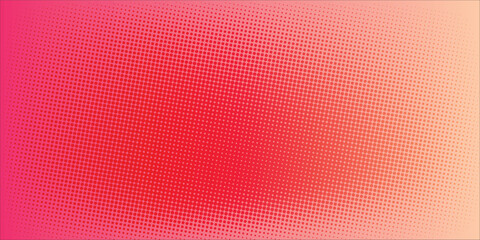 Elegant Pink orange polka dots gradient halftone background. Pop art cartoon dot texture with comic graphic design, Horizontal abstract pattern digital technology.Eps 10