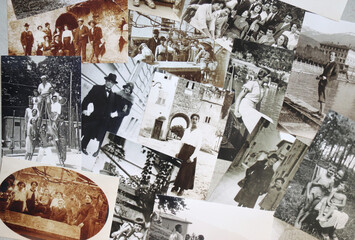 COLLAGE DI FOTO ANTICHE