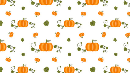 seamless pattern background with pumpkins