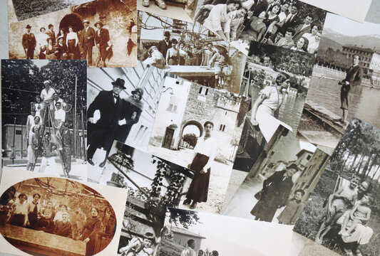COLLAGE DI FOTO ANTICHE