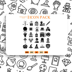 Illustration of magic icon pack