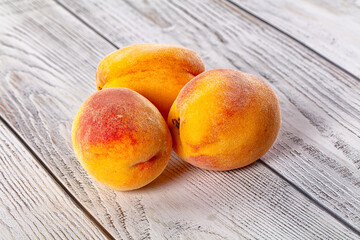 Fresh juicy ripe sweet peaches