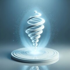 White Spiral Flow · Soft Energy Field