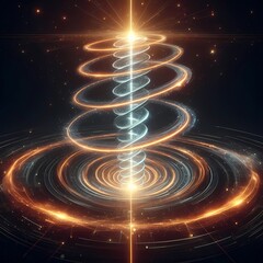 Plasma Spiral Tower · Energy Waves