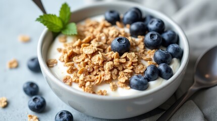 oatmeal with blueberries