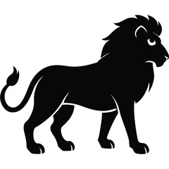 Black running horse silhouette vector illustration design