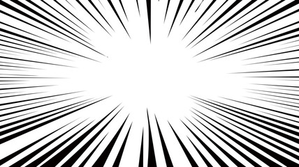 Cartoon Radial Speedline Background