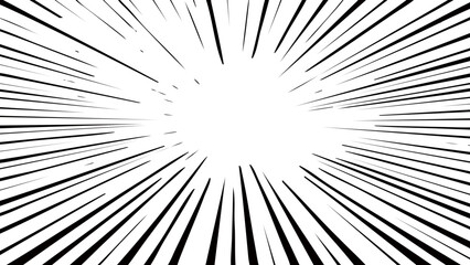 Cartoon Radial Speedline Background