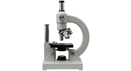 Isolated science instrument, tool used for microscopic examination of objects and materials