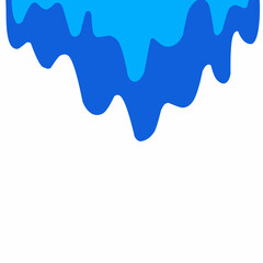 water drip background, water melting corner, liquid flow, blue water vector, water drop illustration, blue liquid wave, aqua blue cartoon