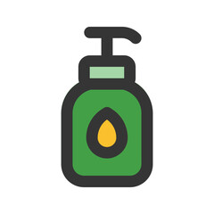 shampoo flat line icon