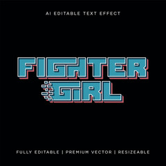 80s Arcade Pixel Editable Text Effect - Retro Video Game Blocky Typography, Fully Editable Text Effect Style