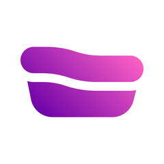 bathtub gradient icon