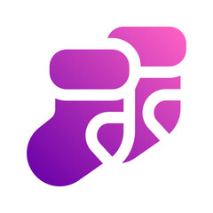 sock gradient icon