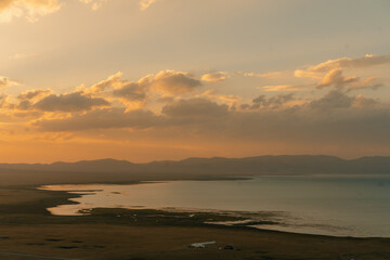 The road across the Tien Shan Mountains to Song - Kul Lake , Kyrgyzstan
