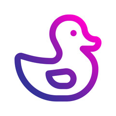 Obraz premium duck gradient icon