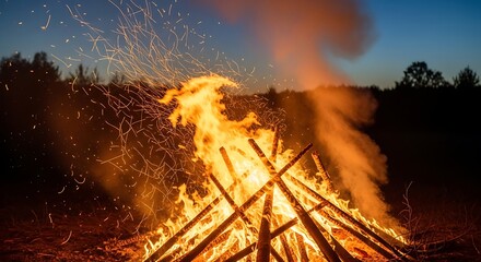Bonfire Night Celebration - Warmth and Light in the Darkness.