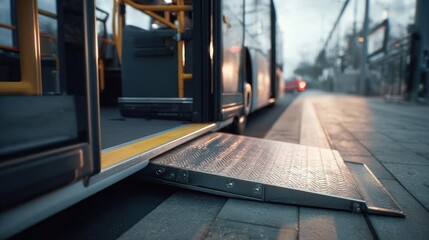 Accessibility Ramp on Public Bus