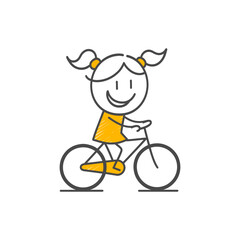 Racing with the Wind A Cheerful Person Smiling and Riding Quickly Outdoors with Their Bicycle.