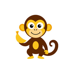 monkey holding a banana