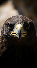 Intense Gaze - Close-Up of a Majestic Golden Eagle.