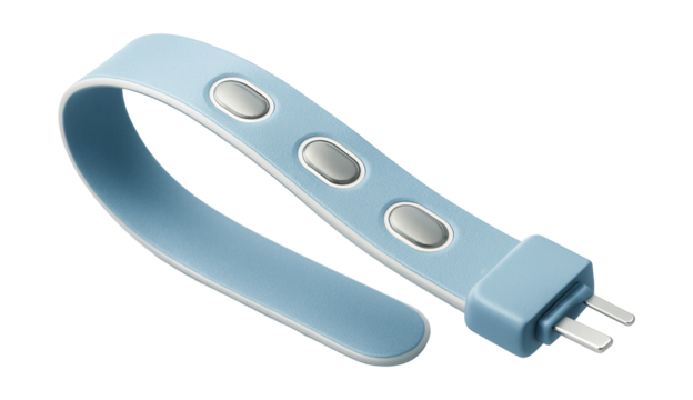 A flexible water sensor strip for wrapping around pipes to detect leaks under sinks.