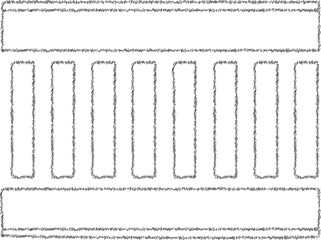 Floor grille or air vent cover with evenly spaced slats
