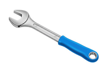 Isolated Open End Wrench with Blue Handle for Repairing and Tightening Bolts and Nuts